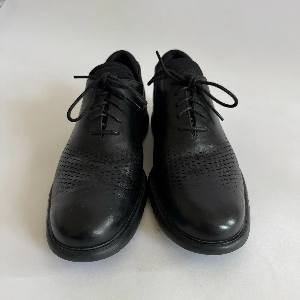 Cole Haan Mens 2.ZeroGrand Black‎ Oxford Laser Wingtip Dress Shoes 13